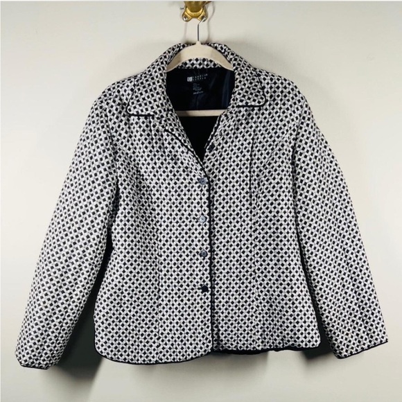 Carole Little Jackets & Blazers - Carole Little Black and White Patterned Jacket